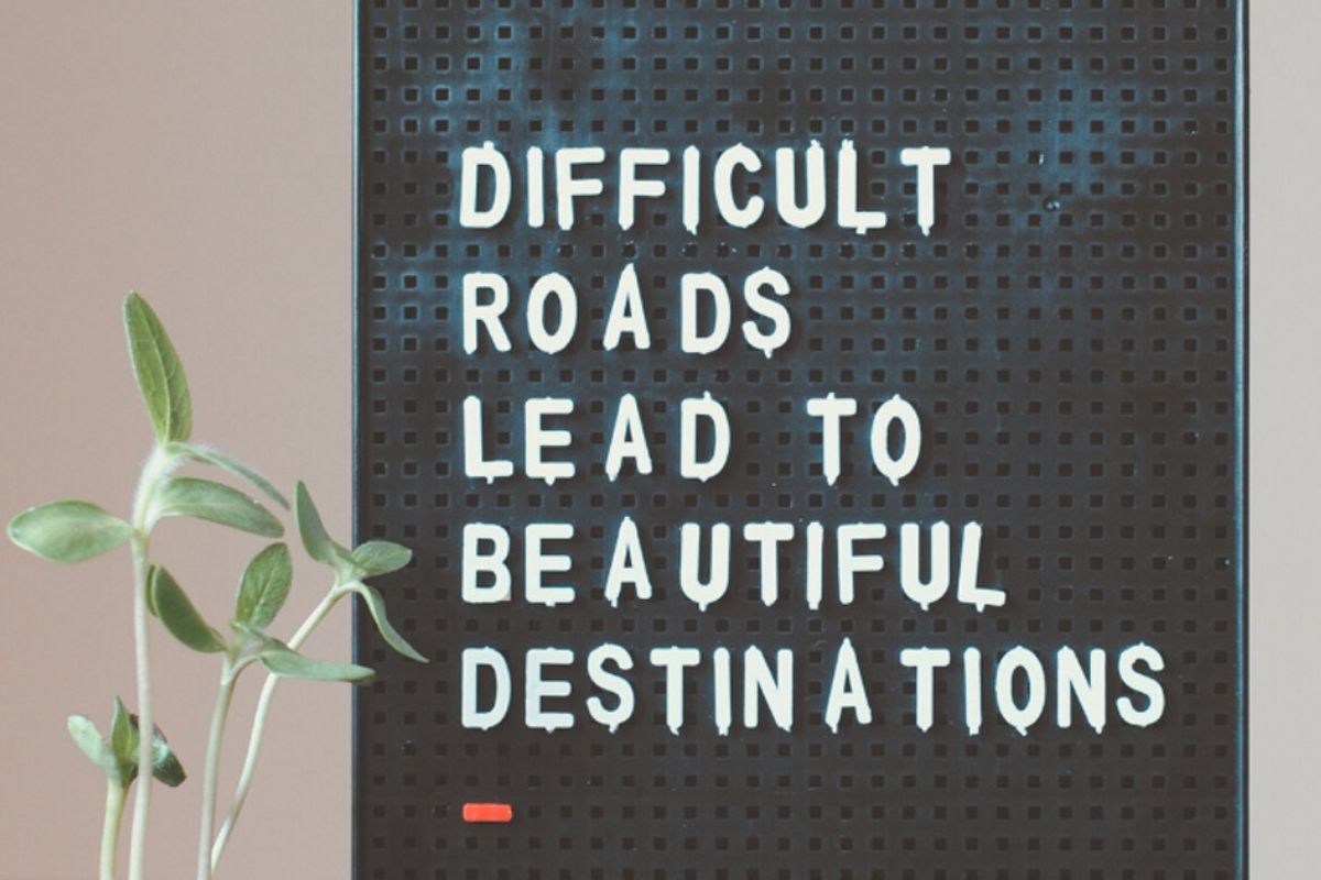 difficult roads sign