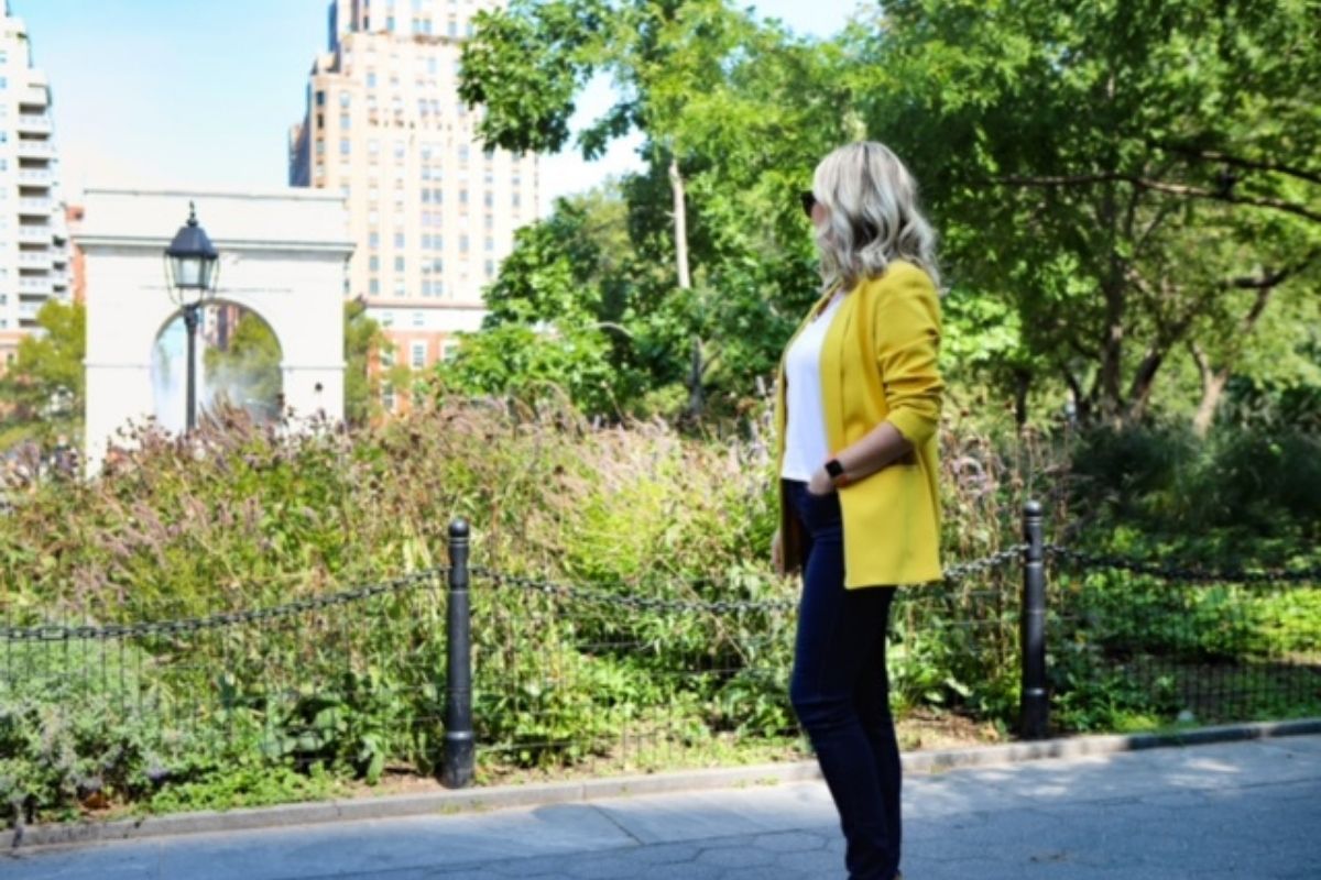 Michelle Perchuk in Washington Square Park