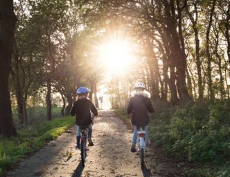 girls riding bicycles